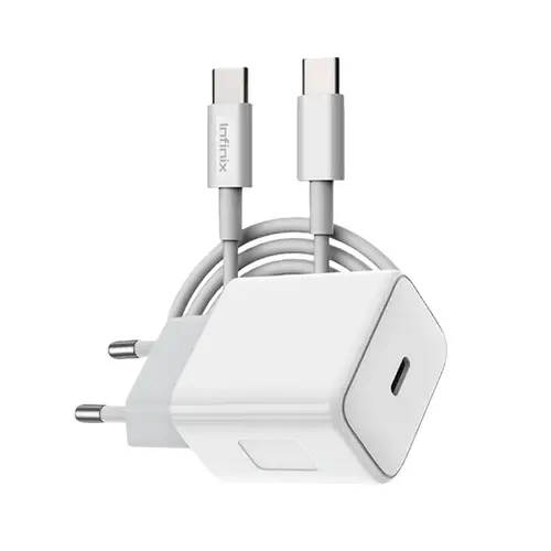 Infinix XC05 Kit — 20W PD Wall Charger with Type-C Cable