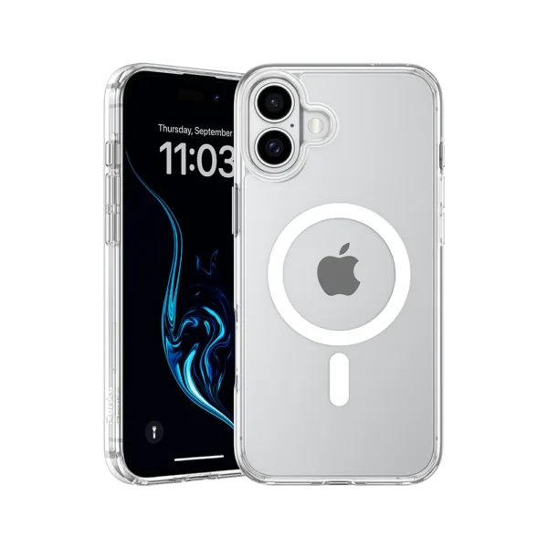 Benks Lucents Pro T1 Magnetic Case for iPhone 16 — Transparent Drop-Resistant