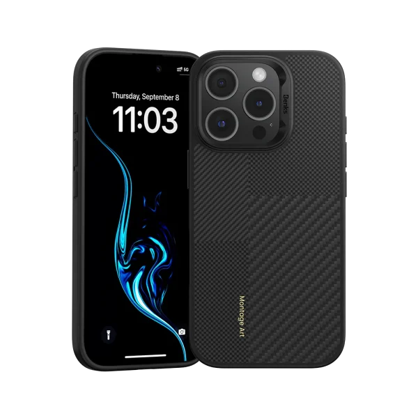 Benks Montage ArmorPro Hybrid Kevlar Case for iPhone 16 Pro Max — MagSafe, TPU Edge