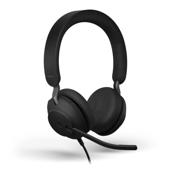 Jabra Evolve2 40 — Wired On-Ear USB-A Headset with Teams Certification