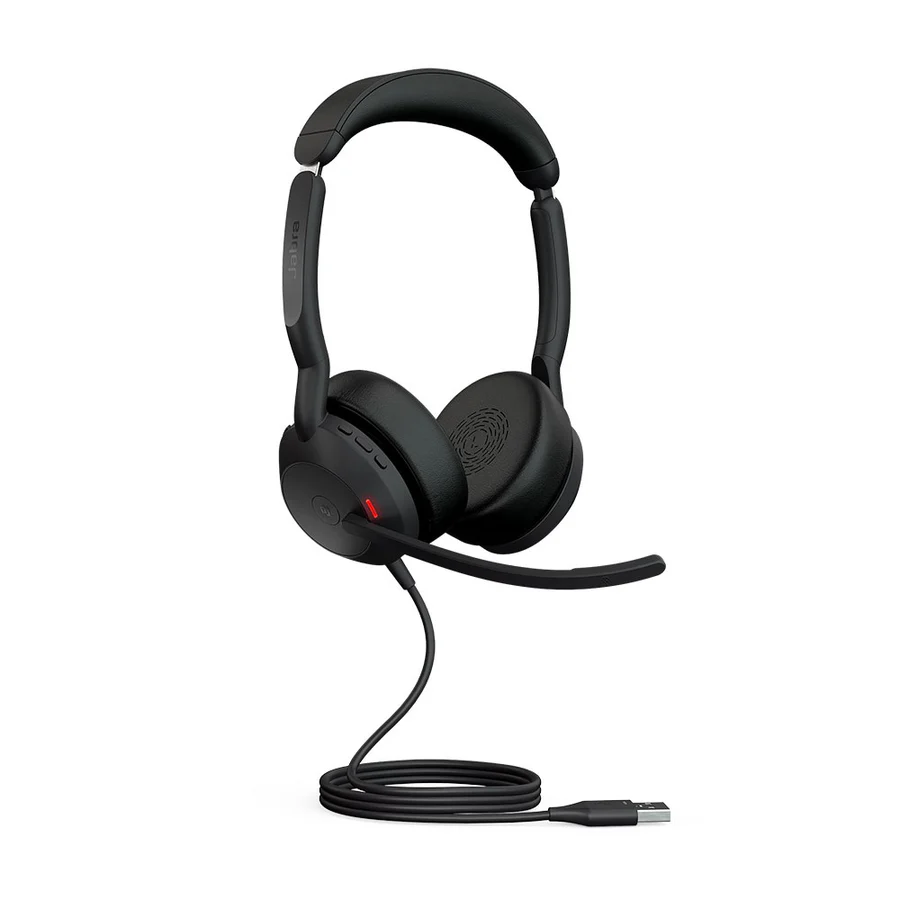 Jabra Evolve2 50 Wired Stereo Headset — Dual-Ear USB-A with ANC