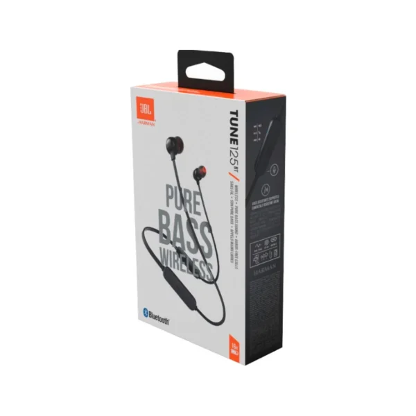 JBL Tune 125BT Neckband Wireless Earphones — Bluetooth 5.0, Pure Bass