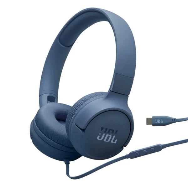 JBL Tune 520C USB-C Wired On-Ear Headphones – Hi-Res & Pure Bass
