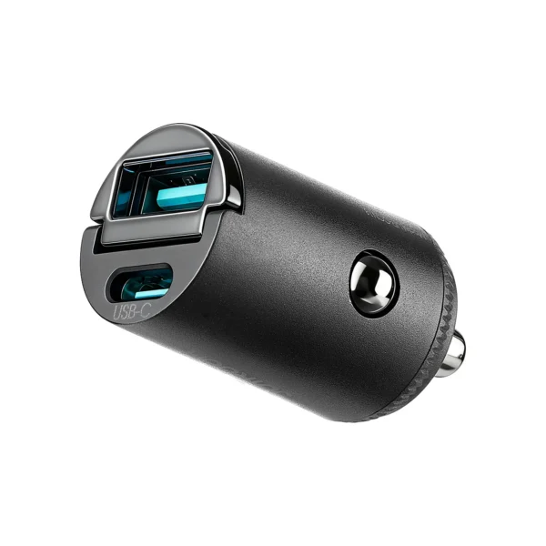 Joyroom JR-CCN18 65W Pull-Ring Mini Car Charger (USB-C + USB-A)
