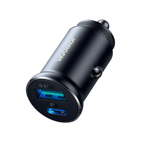 Joyroom JR-CCN05 30W A+C Mini Metal Car Charger — PD & QC3.0
