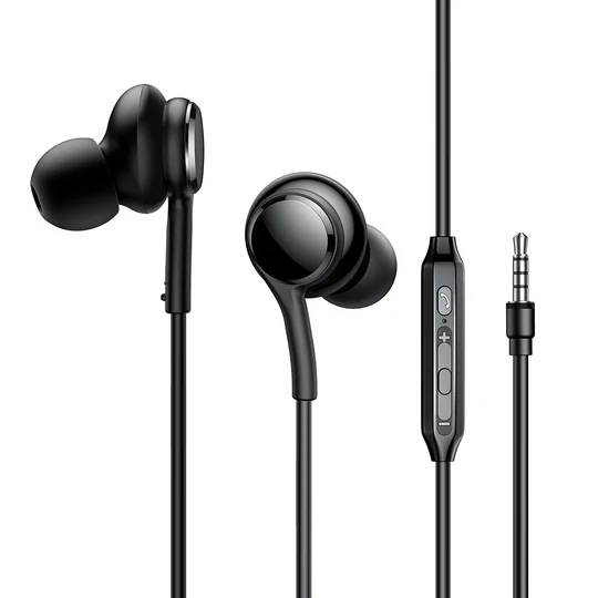 Joyroom JR-EW02 In-Ear Wired Earphones — 14.2 mm Driver, 3.5 mm