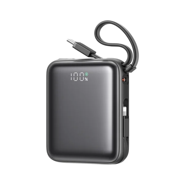 Joyroom JR-PBF27 22.5W Mini Power Bank 10000mAh with Built-In Cables