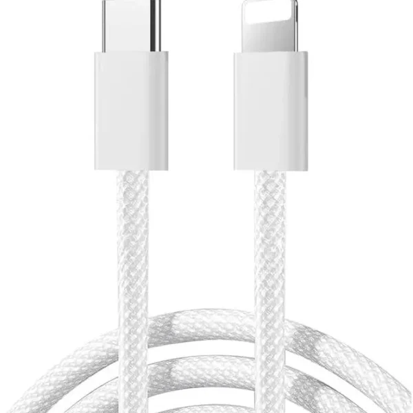 Joyroom S-A45 Ben Series 30W Braided USB-C to Lightning Cable 1m – White