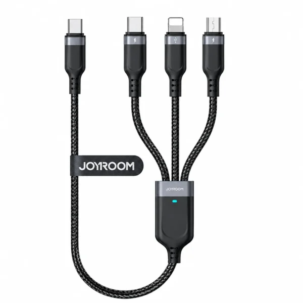 Joyroom S-A61 OmniGo Series 3-in-1 USB-A Cable — Type-C, Lightning & Micro USB, 3.5A, 1.2 m