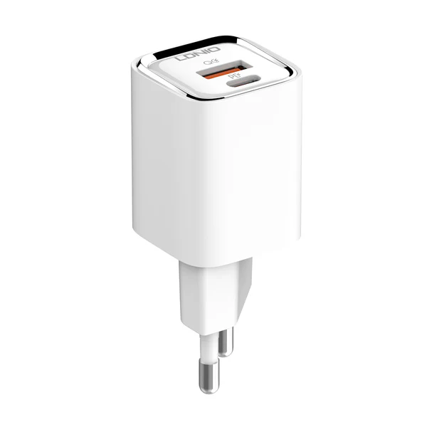 Ldnio A2317C 30W PD/QC Fast Charger — EU Plug (White)