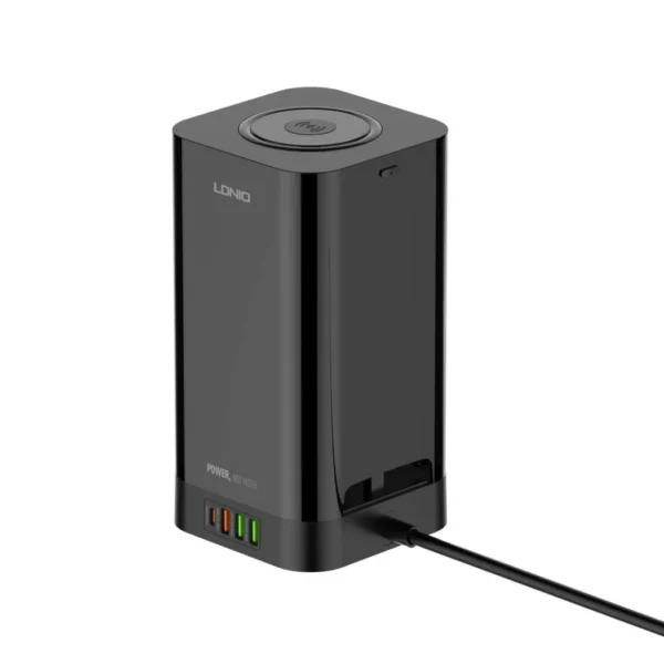 Ldnio SEW4485 4-Outlet Tower Extension — 15W Wireless & 30W PD