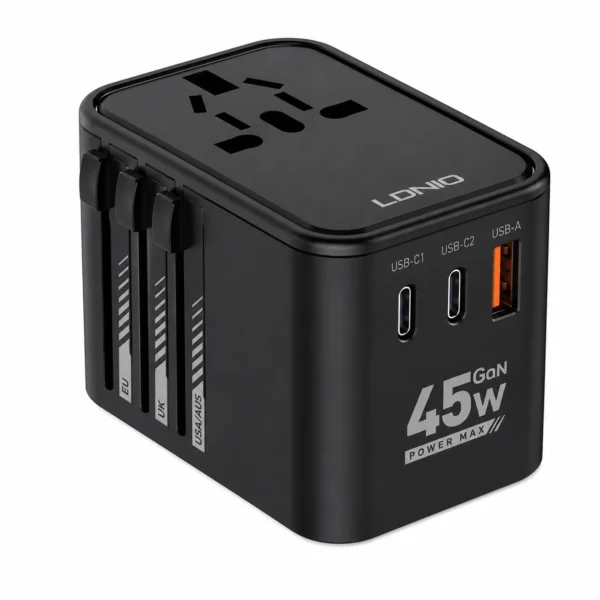 Ldnio Z8 45W GaN Travel Adapter — Multi-Port USB-C & USB-A
