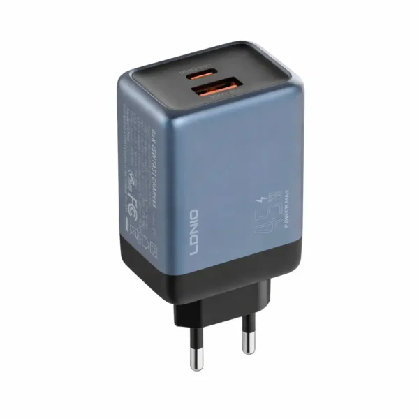 LDNIO Q12 45W GaN Wall Charger — USB-C + USB-A