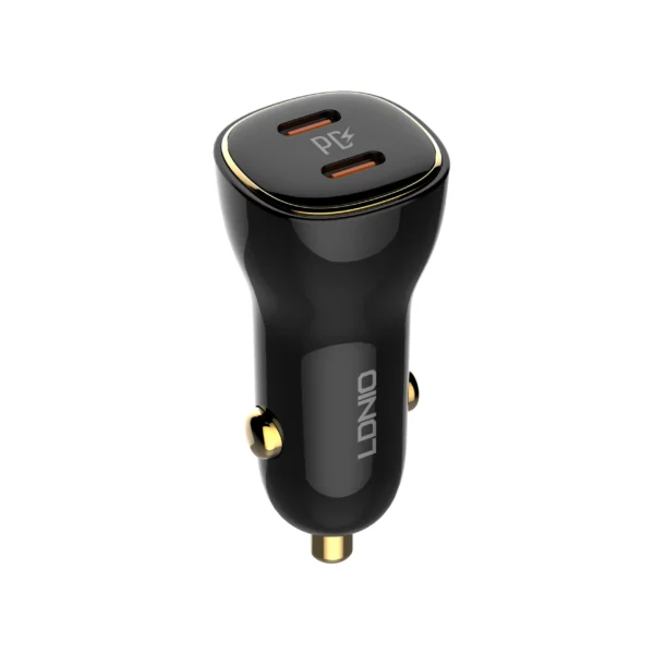 Ldnio C104 60W Dual USB-C Super Fast Car Charger