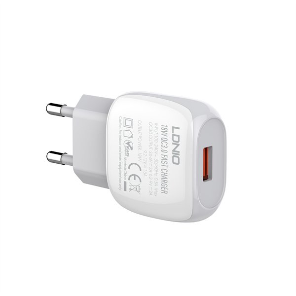 Ldnio A1306Q QC3.0 18W EU Wall Adapter – Fireproof PC