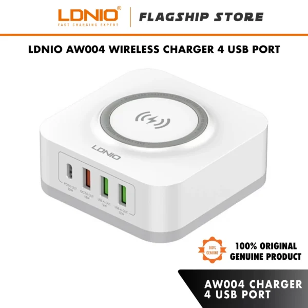 LDNIO AW004 32W Desktop Wireless Charger with PD and QC3.0