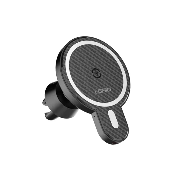 LDNIO MA20 15W Magnetic Wireless Car Charger Holder – Black