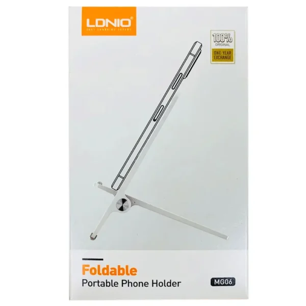 LDNIO MG06 Foldable Tabletop Phone Stand — 0–100° Adjustable