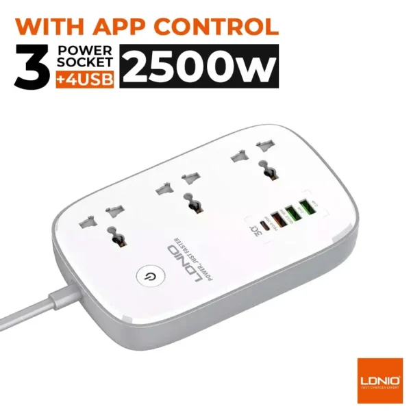 LDNIO SCW3451 WiFi Smart Power Strip – 30W PD & 18W QC
