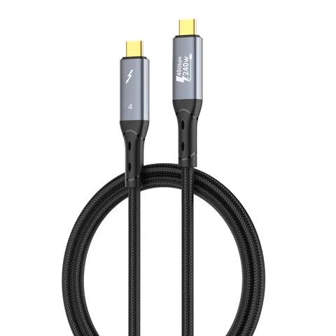 Ldnio TC-10c 50cm USB-C to USB-C 240W Fast Charging Data Cable (Black)