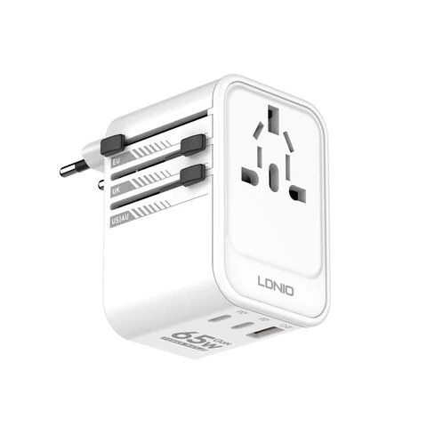 Ldnio Z6 65W GaN Travel Adapter with USB PD and QC3.0