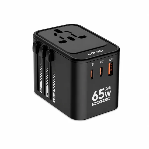 Ldnio Z6 65W GaN Travel Adapter with USB PD and QC3.0