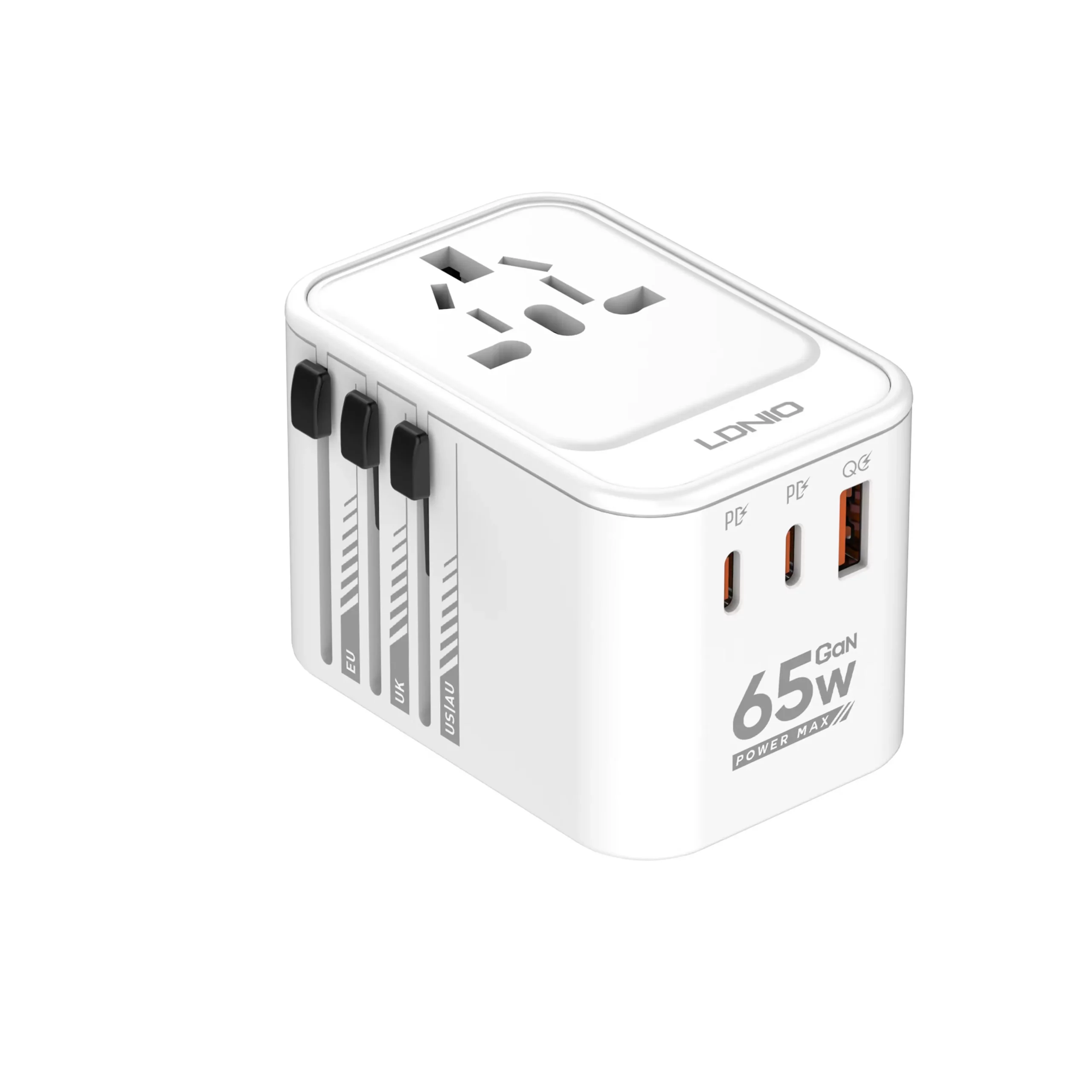 Ldnio Z6 65W GaN Travel Adapter with USB PD and QC3.0 - Image 3