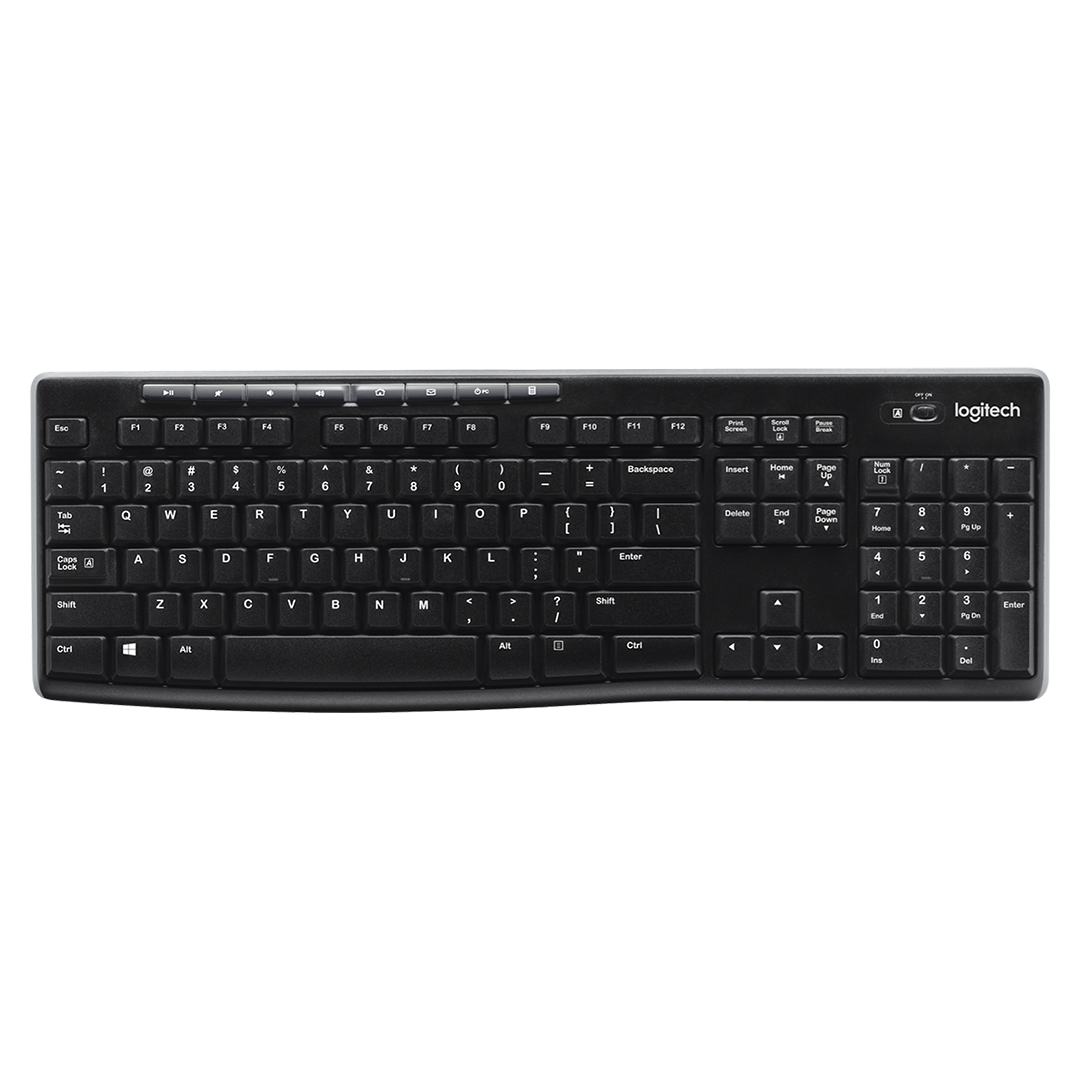 Logitech K270 Wireless Keyboard with Unifying Receiver — Full Size & Hot Keys