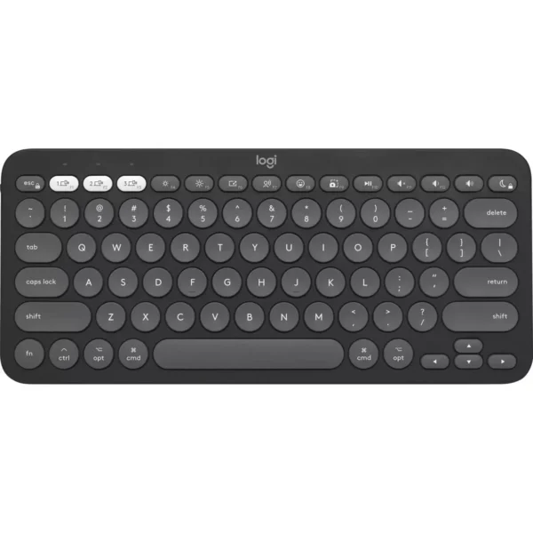 Logitech Pebble Keys 2 K380S Wireless Keyboard — Bluetooth 5.1, 3-Year Battery