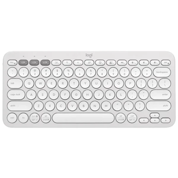 Logitech Pebble Keys 2 K380S Wireless Keyboard — Bluetooth 5.1, 3-Year Battery
