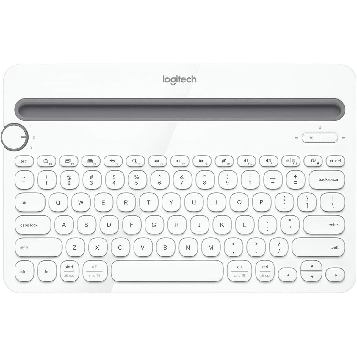 Logitech K480 Multi-Device Bluetooth Keyboard with Device Cradle - Image 2
