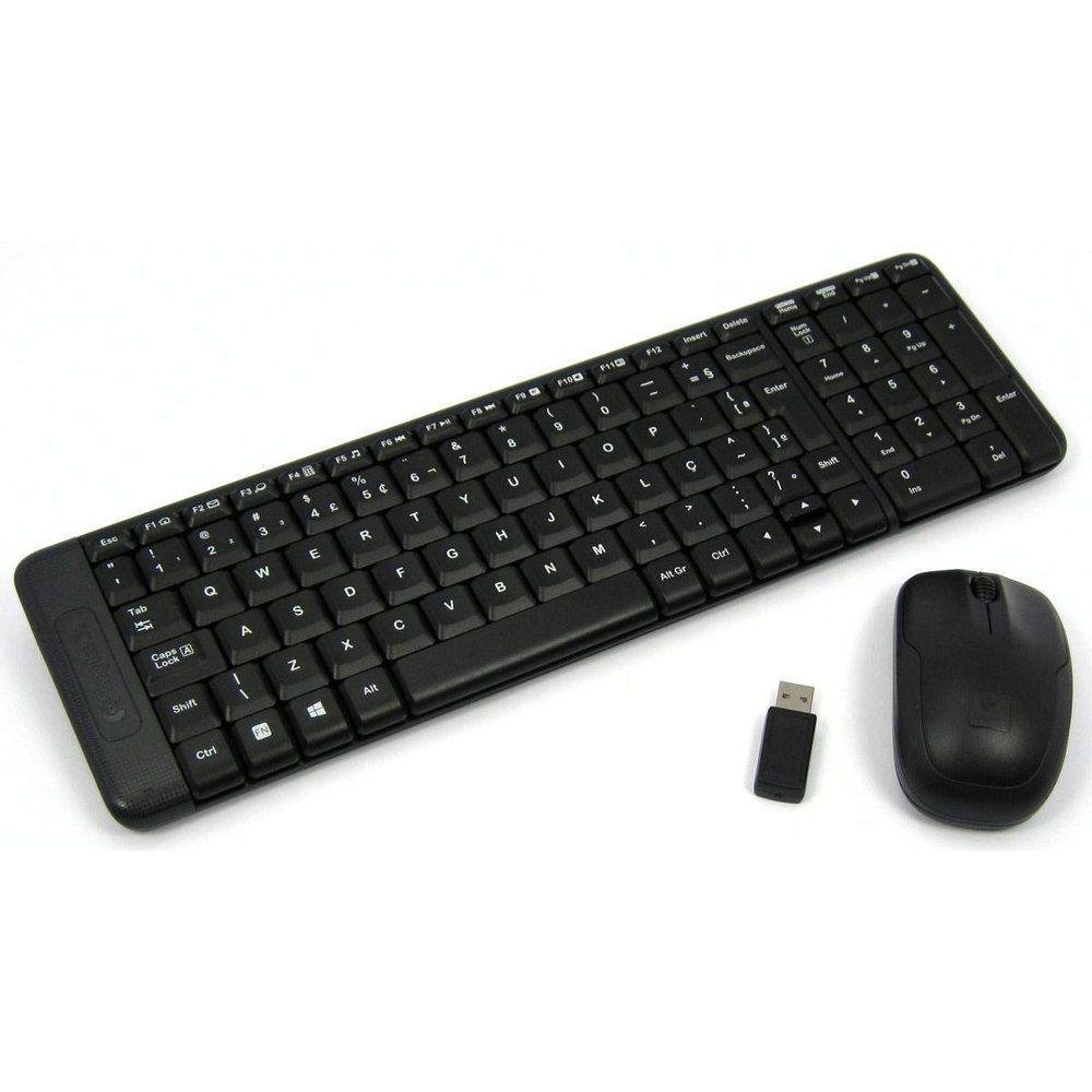 Logitech MK220 Wireless Keyboard & Mouse Combo — Compact Layout with Number Pad