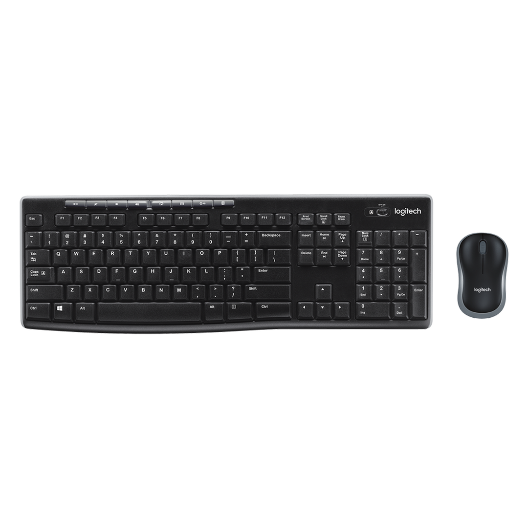 Logitech MK275 Wireless Keyboard & Mouse Combo — 2.4 GHz Nano Receiver