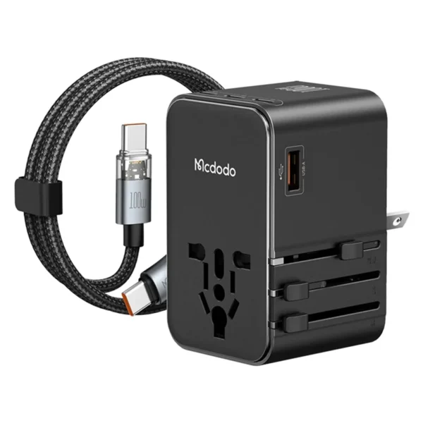 Mcdodo CP-614 100W GaN Universal Travel Adapter with Cable
