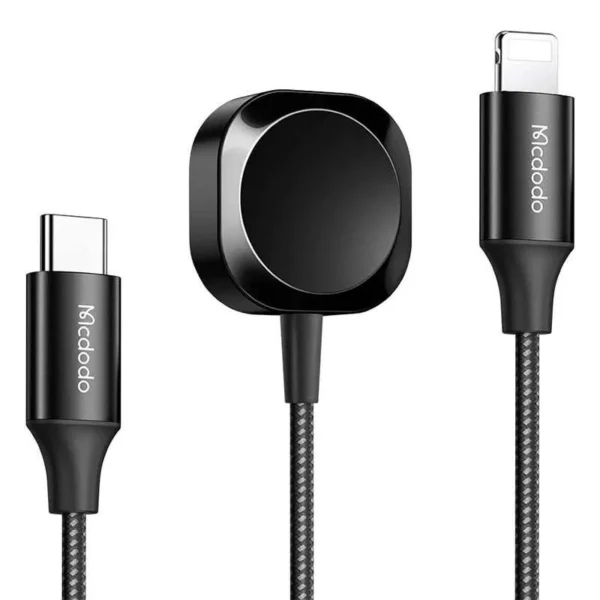 Mcdodo 15W 2-in-1 Apple Watch & Phone Charger – Lightning to USB-C CH-2980