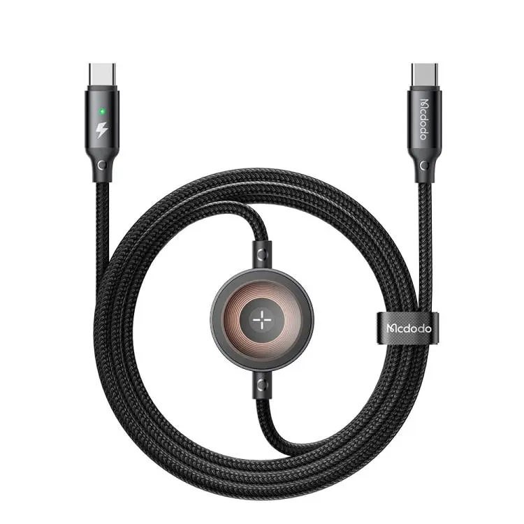 Mcdodo CA2580 2-in-1 60W USB-C Cable with Apple Watch Wireless Charger — 1.5m