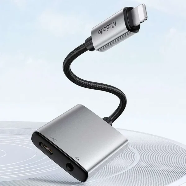 Mcdodo CA-5540 2-in-1 Lightning Audio & Charge Adapter – 2.4A