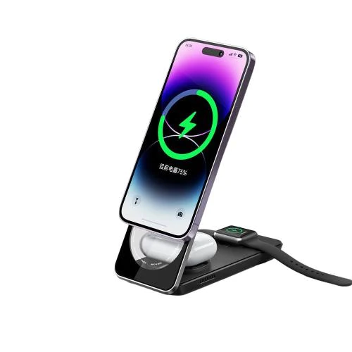 Mcdodo CH-1151 3-in-1 Magnetic Wireless Charger – 25W Foldable