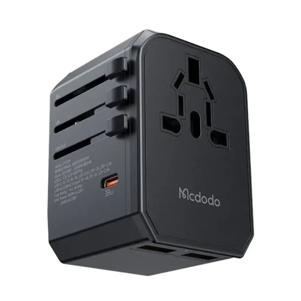Mcdodo CP4290 33W PD Universal Travel Adapter – 2-in-1 Charger & Socket