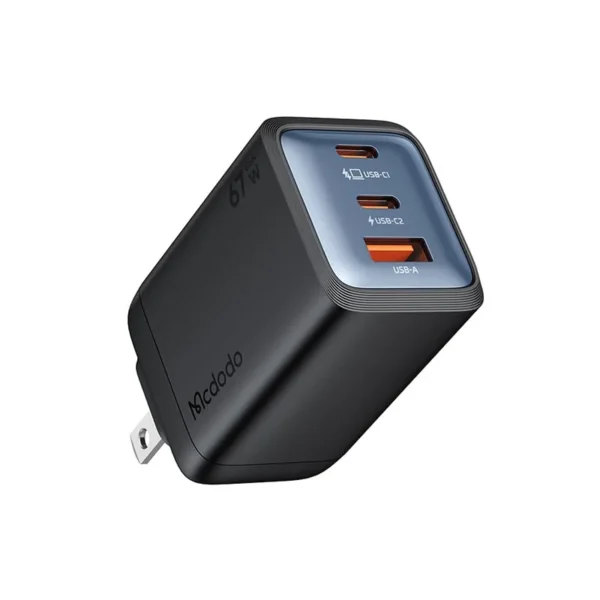 Mcdodo CH-098 67W Mini GaN 3-Port Fast Charger (2 USB-C + 1 USB-A)