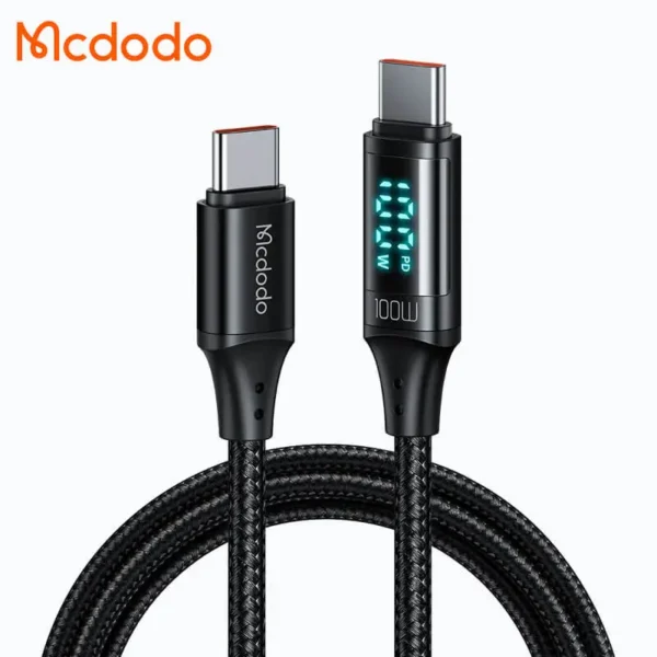 MCDODO 100W 5A USB-C to USB-C Cable (CA-3611) – Auto Power Off