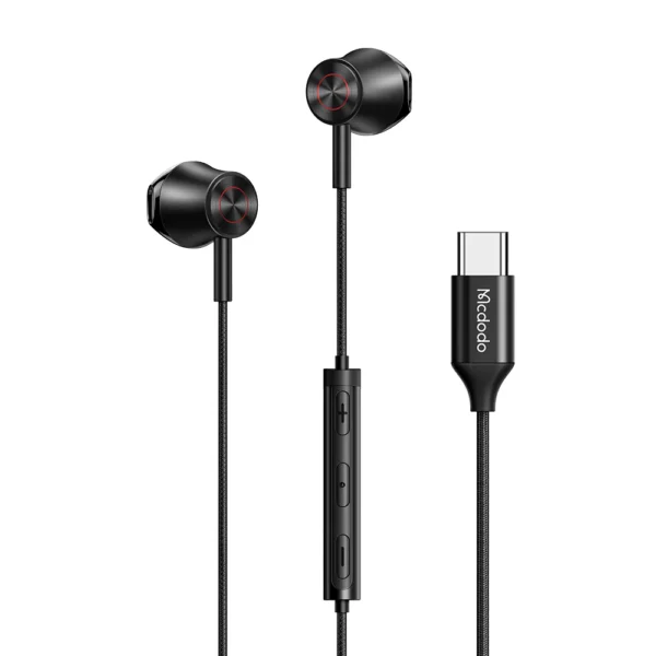 Mcdodo HP4070 Type-C Wired Earphones — 1.2 m, 32Ω Stereo