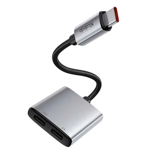 Mcdodo CA-5570 Dual USB-C PD 60W & USB-C Audio Adapter