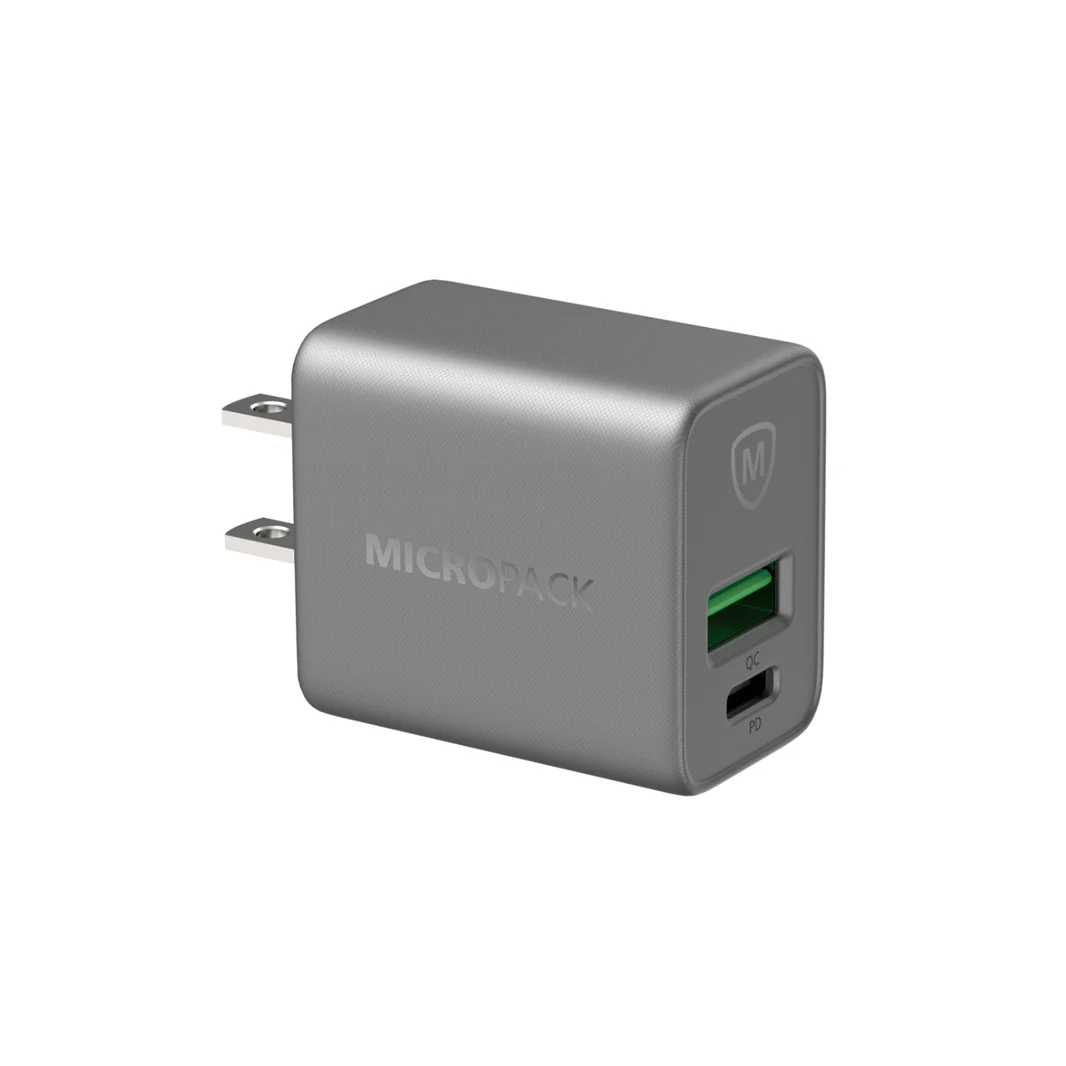 Micropack MWC-233PD 33W Dual-Port USB-C & USB-A Wall Charger