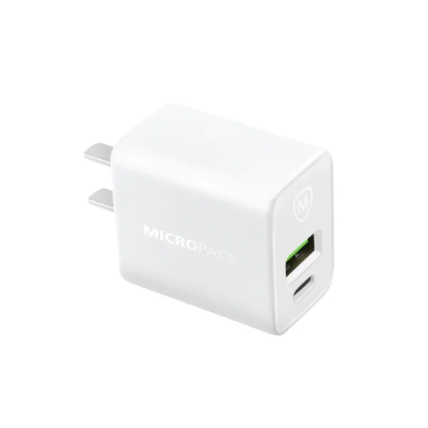 Micropack MWC-233PD 33W Dual-Port USB-C & USB-A Wall Charger