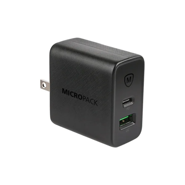 Micropack MWC-265PD 65W GaN Dual-Port Wall Charger (USB-C + USB-A)