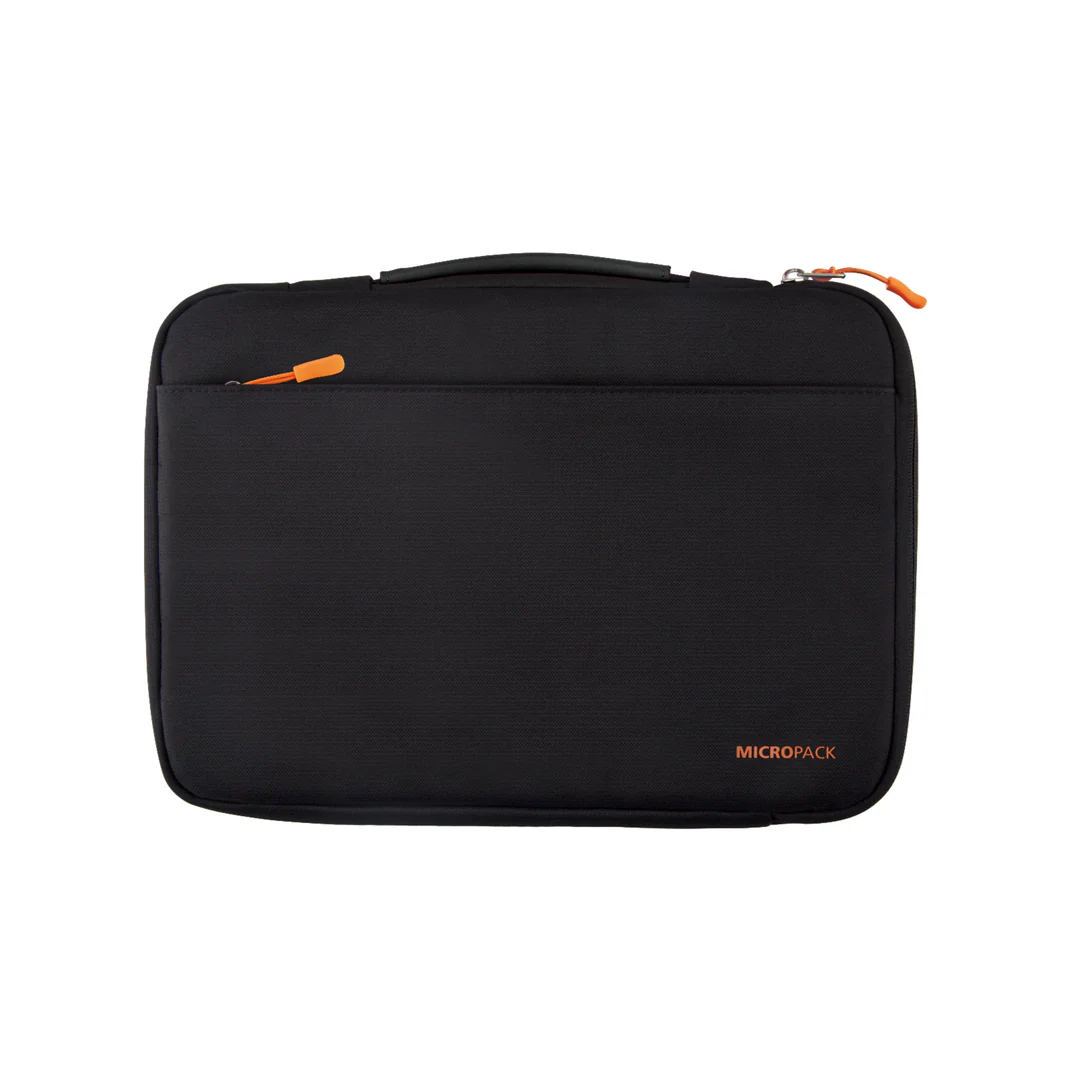 Micropack MSL-01 14″ Laptop Sleeve with Retractable Handle & Luggage Strap