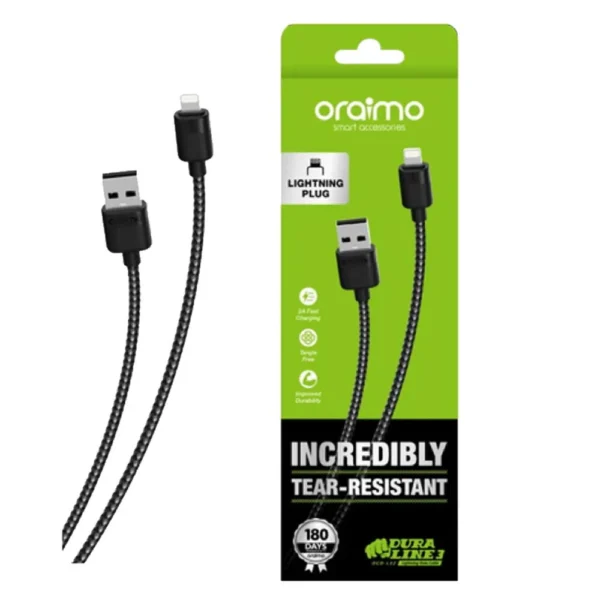 Oraimo OCD-L32 1M Black USB-A to Lightning Cable