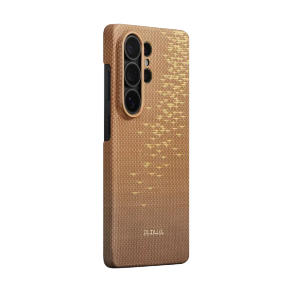 Pitaka Aaron Button Edge Case for Samsung Galaxy S26 Ultra Golden Glint – KS2606U