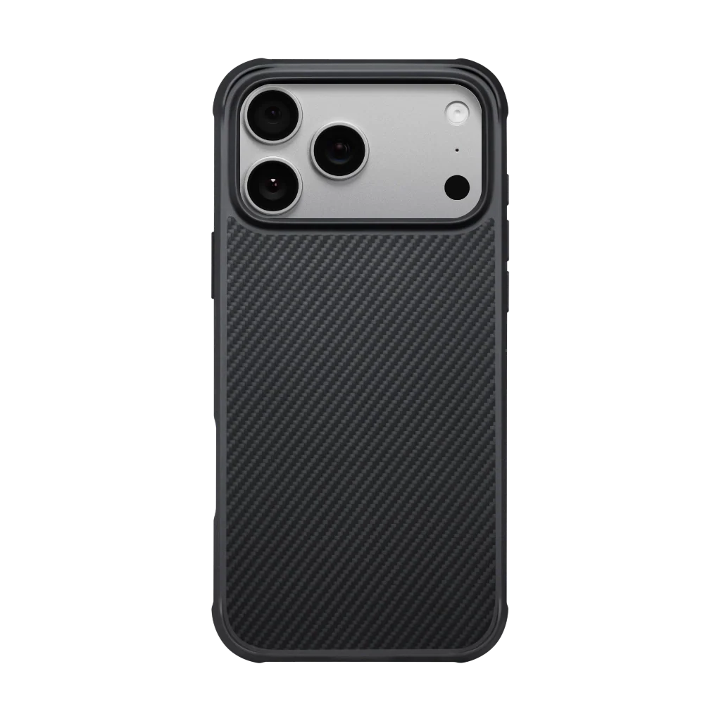 PITAKA Aramid ProGuard Case for iPhone 17 Pro — Black/Grey (KI1701MGP)